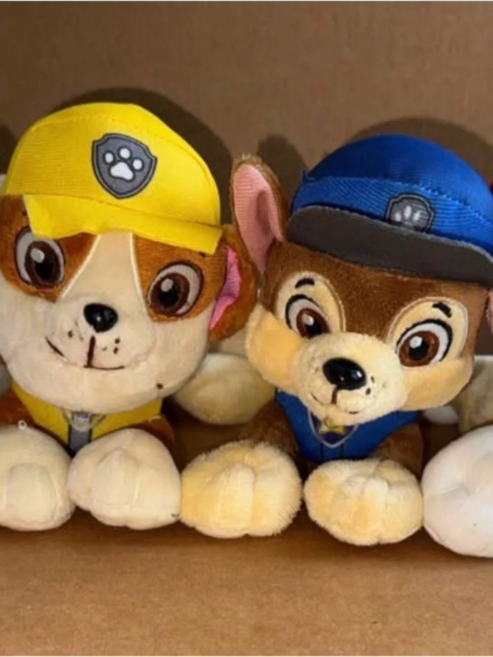 Paw Patrol LOT of 4 Plush Puppy Dogs Marshall, Chase, Rubble, Everest 6x6 C7